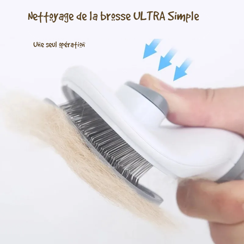 Brosse pour poil de chien et chat - Nettoyage Ultra Simple